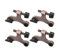Charnière de porte en métal renforcé, finition bronze, 4 pack | Charnière de porte en métal, ton Bronze, esthétique, butoir de porte élégant pour la maison, le bureau,