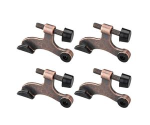 Charnière de porte en métal renforcé, finition bronze, 4 pack | Charnière de porte en métal, ton Bronze, esthétique, butoir de porte élégant pour la maison, le bureau,