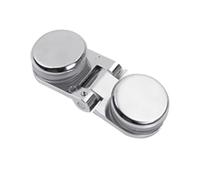 Charnière de porte en verre sans cadre à 180 degrés en alliage de zinc robuste pour salle de bain, douche, bureau, commercial, décoration intérieure