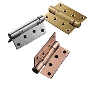 Charnière de porte Invisible à fermeture automatique, en bois foncé, fermeture à ressort, positionnement à rebond automatique for l'amélioration de l'habitat(Black)