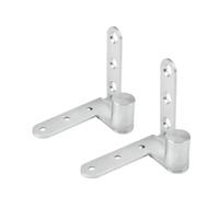 Charnière de porte invisible en acier inoxydable à 270 degrés, 1 paire(Black)