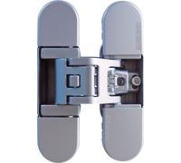 Charnière de porte Krona Koblenz K6700 universelle, encastrée, réglable en 3D à 180 degrés, en zamak chromé mat