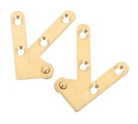 Charnière de Porte Pivotante Cachée Réglable en Laiton 4 Pièces | Conception Discrète, Pivot Haut et Bas, Installation Facile, Adaptée aux Portes et Vitrages, Style Élégant