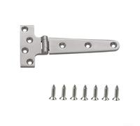 Charnière de porte renforcée en acier 316 pour trappe | Acier inoxydable 316, idéal pour l'eau salée, 75 x 152 mm, vis de montage incluses
