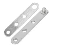 Charnière de porte rotative à 360 degrés en acier inoxydable avec noyau d'arbre épais pour une ouverture et une fermeture fluides, finition argentée, design fraisé, bords arrondis sûrs, matériel de