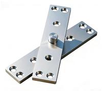 Charnière de porte rotative à 360 degrés en acier inoxydable, pivot dissimulé robuste pour armoire en bois et portes intérieures, fonctionnement silencieux et silencieux, matériel résistant à la