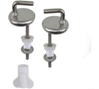 Charnière de siège de toilette en acier inoxydable pour hôtel et maison, salle de bain, mouvement silencieux, rotation lisse, absorption des chocs, ensemble complet de vis, performance durable