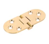 Charnière de Table Pliante en Cuivre, Robuste, Finition Dorée | Résistante à Rouille, Surface Lisse, Usage Meuble et Plateau, Style Discret, Petite Pièce