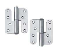 Charnière Démontable en Acier Inoxydable Argenté, 1 Paire