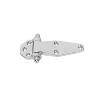 Charnière en Alliage de Zinc Argenté à Double Articulation