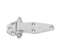 Charnière en Alliage de Zinc Argentée, Robuste et Lisse, Montée | Pièce de Meuble en Alliage de Zinc, Finition Argenté, Ouverture Fluide, Usage Armoire et Porte