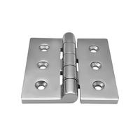 Charnière En Fonte Robuste For Quincaillerie De Pont De Porte De Bateau | Conception de moulage de pont carré, taille robuste de 100 mm, acier inoxydable 316 poli miroir
