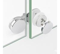 Charnière en verre sans cadre à 180 degrés pour écran de douche de 5 à 12 mm, pince en alliage de zinc chromé, accessoire moderne pour salle de bain