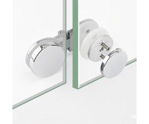 Charnière en verre sans cadre à 180 degrés pour écran de douche de 5 à 12 mm, pince en alliage de zinc chromé, accessoire moderne pour salle de bain