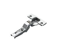 Charnière invisible à visser non clipsable coudée 9mm finition argent - SALICE - C9A6L99