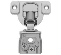 Charnière Invisible Américaine à Fermeture Douce pour Portes D’armoire | Acier Inoxydable Argenté, Montage Encastré Pleine Ouverture, Configurations Droite ou Coudée, Vis Incluses, 58g