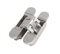 Paumelle invisible - menuiserie bois - H 80 mm - Chromé mat ARGENTA