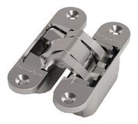 Charnière invisible Medium en zamak dimensions 111x29mm finition chromée mate - ARGENTA - 70000002 Noir G