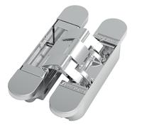 Paumelle invisible - menuiserie bois - H 140 mm - Chromé mat ARGENTA
