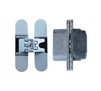 Charnière invisible pour portes battantes Koblenz K6200 Zamak nickel brillant moderne