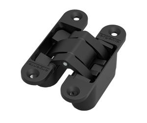 Charnière invisible Small en zamak dimension 95 x 23 mm finition noir mat ARGENTA 70000226