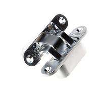 Charnière invisible zamak chromé mat 95 x 23 mm Small Argenta