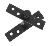 Charnière Pivot 360° en Acier Inoxydable Noir, Design Invisible | Positionnement Haut et Bas, Rotation Complète, Style Élégant, pour Espaces Commerciaux et Bureau