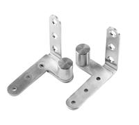 Charnière pivotante pour porte d'armoire - Charnière pivotante résistante en acier inoxydable 201 pour armoire | Matériel d'oscillation de l'étagère pour livres de placements axe en acier