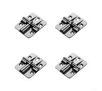 Charnière Pliable Zinc Alliage 4pcs Position 90° | Design invisible élégant, ajustement pour torsion, pour placards et , installation pour facile bois(Gunmetal Black)