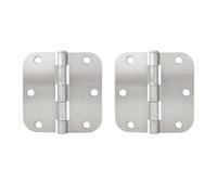 Charniere Porte Charnière robuste en métal pliable à 270 degrés, noire, grande taille, for porte intérieure bois, charnière plate for portes d'entrée de cuisine et jardin(Silver 2pcs)