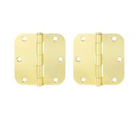 Charniere Porte Charnière robuste en métal pliable à 270 degrés, noire, grande taille, for porte intérieure bois, charnière plate for portes d'entrée de cuisine et jardin(Golden 2pcs)