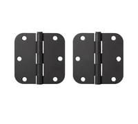 Charniere Porte Charnière robuste en métal pliable à 270 degrés, noire, grande taille, for porte intérieure bois, charnière plate for portes d'entrée de cuisine et jardin(Black 2pcs)
