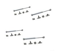Charnière pour amortisseur 15 Pouces 2-Pack Fermeture Douce Charnière | Fermeture pour lente sécurisée, évite claquement, pour idéal jouets, 2 unités, montage simple(4PC Gray)