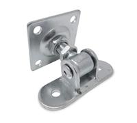 Charnière pour Ouverture à 180° Réglable DOJA Barcelona - M16-80x80 - Paumelle de Portail avec Plaque à Visser, Pièce Résistante, Utilisation Polyvalente Extérieure, Penture Robuste