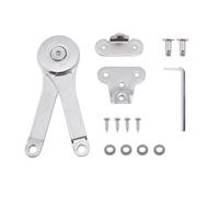 Charnière Réglable Support Couvercle de Rotative, Pliant pour Armoire | Alliage de Zinc Argenté, Butée Douce et Angles D’ouverture Variés, Protège les Doigts, Montage Gauche et Droite