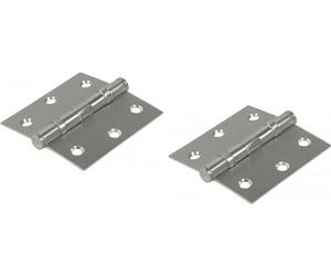 Charnière robuste 101x76mm avec 2 roulements à billes en acier inoxydable - 1 paire - 2pcs