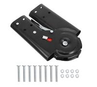 Charnière Robuste pour Escabeau Pliant, Fixation Fer Noir 5 Cm | Installation Facile, Loquet Sécurisé, Transport Simple, Vis Incluses, Joint Plat Rond pour Échelles Pliées