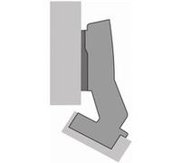 Charnière Sensys avec amortisseur HETTICH à visser - ép.porte 15/28 cais.30° 95°- porte en applique - 9088016 G