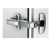 Charnière sensys 8669 w45 95° - Amortisseur : Sans - Base : - 2 mm - Décor : Nickelé - Diametre boîtier : 35 mm - Entraxe : 52 mm - Epaisseur porte maxi : 28 mm - Epaisseur porte mini : 15 mm - Fixat