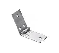 Charnière universelle inox pour meuble, L.30 x l.80 mm