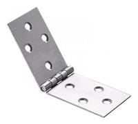 Charnière universelle inox pour meuble, L.40 x l.120 mm Inox G