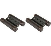 Charnières à double action, en bronze, 75 mm, 1 paire, pour portes battantes