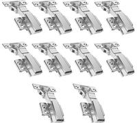 Charnières automatiques à fermeture en douceur pour armoires de cuisine en acier inoxydable, lot de 10