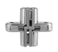 Charnières Cachées en Alliage de Zinc de 180 Degrés Invisible Dissimulant la Charnière Croisée Invisible de Porte de Kit de Cabinet de Meubles(Small)