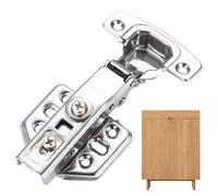 Charnières cachées pour portes d'armoires à fermeture douce en acier | Charnières amorties pour armoires pour cuisine, salle de bain, chambre, salle à manger, garage et cave