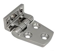 Charnières courbées en acier inoxydable 316 pour portails de pont de bateau | Charnière coudée lisse à 90 degrés de qualité marine 316 SS pour une action de pivot et une capacité de charge renforcée pour