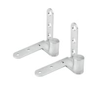 Charnières d'armoire, charnière de porte invisible à 270 degrés, charnière tournante en acier inoxydable, 1 paquet(Silver)