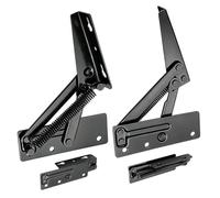 Charnières de banquette Support de Levage Triangulaire en Métal Robustesse | 1 Paire Charnières Pliantes pour Coffre à de Canapé pour Meuble Canapé Lit Coffre Coffret