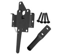 Charnières de Portail Robustes pour Clôture en Bois Foncé, 1 Set | Fer, Installation Facile, Sécurité Fiable, Usage Extérieur sur Propriétés Commerciales