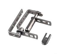 Charnières de porte à double battant à retour automatique en acier inoxydable, 1 paire pour café et porte de portail, matériel en métal lisse mouvement bidirectionnel (M)